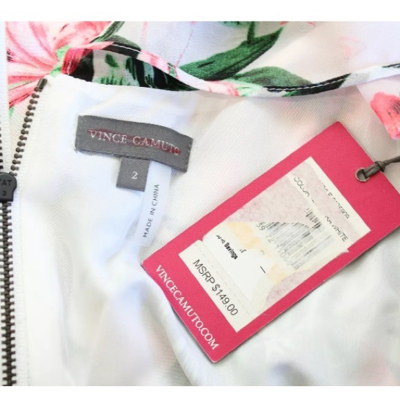 NWT Vince Camuto Jungle Lily Floral Dress - Picture 5 of 6